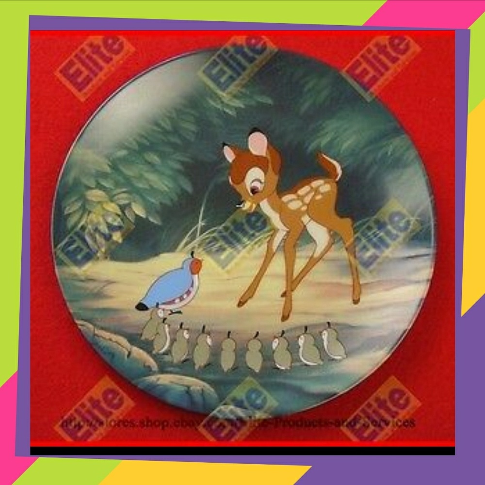 Bambi collectible limited edition plate